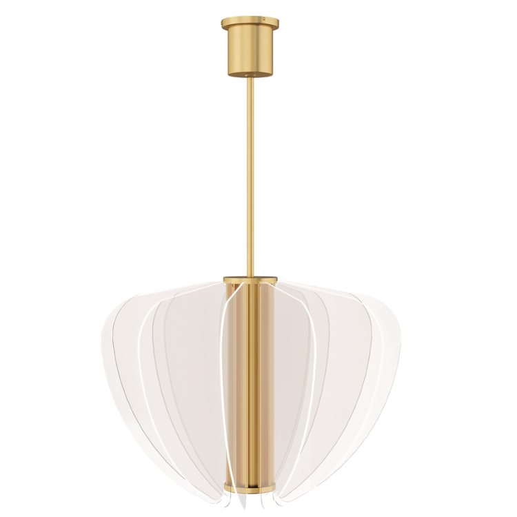 Picture of Nyra 28 Chandelier in Plated Brass