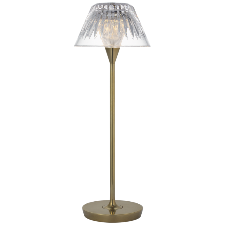Picture of Blaze 16" Rechargeable Table Lamp in Natural Brass