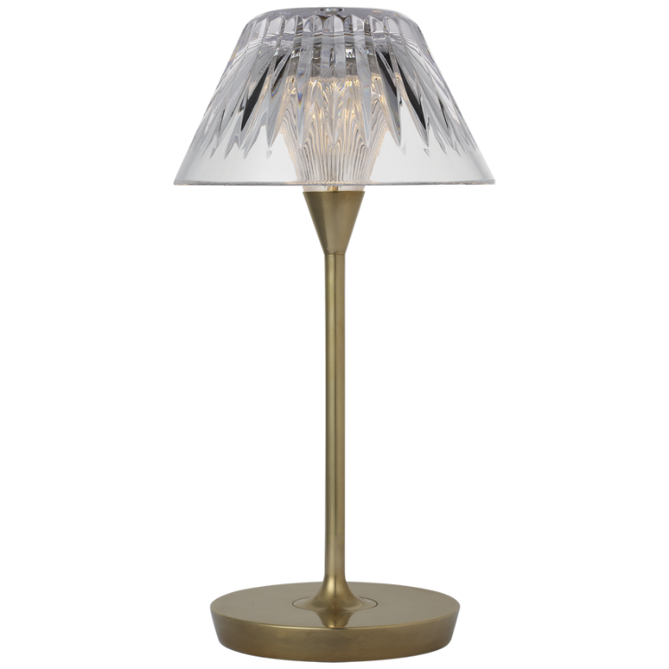 Picture of Blaze 12" Rechargeable Table Lamp in Natural Brass