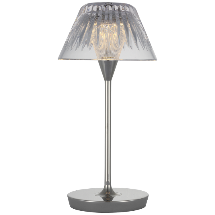 Picture of Blaze 12" Rechargeable Table Lamp in Polished Nickel