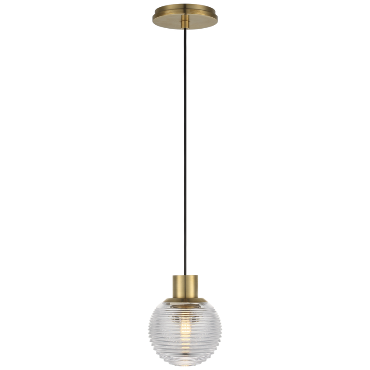 Picture of Circon 5" Mini Pendant in Natural Brass