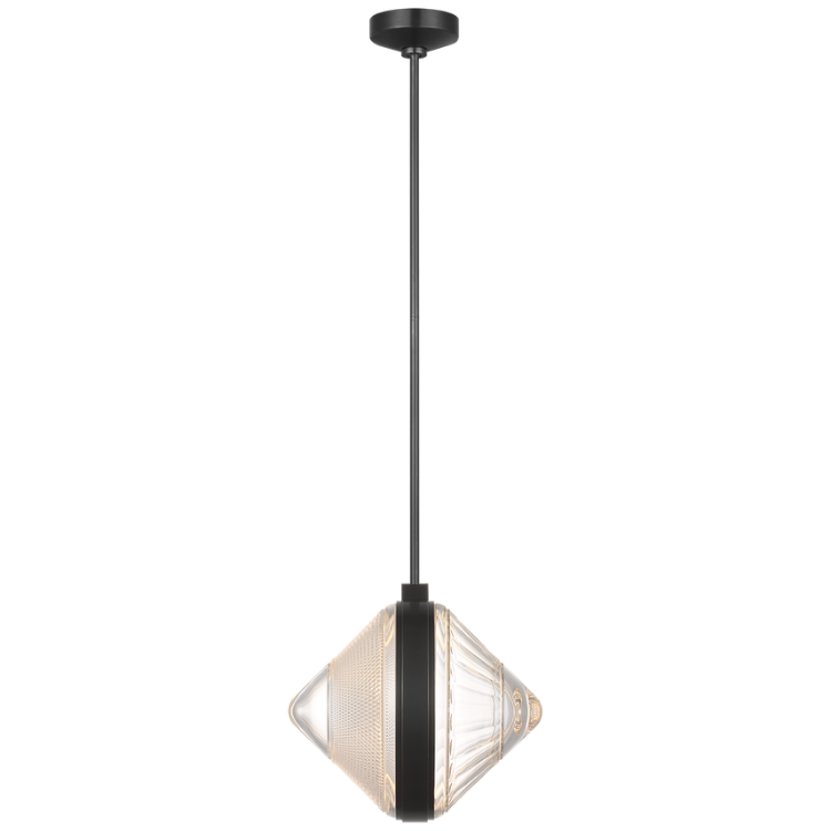 Picture of Copper Coast 15" Karo and Olive Cut Pendant in Bronze