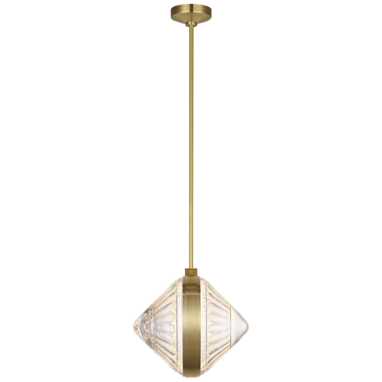 Picture of Copper Coast 15" Olive Cut Pendant in Natural Bronze