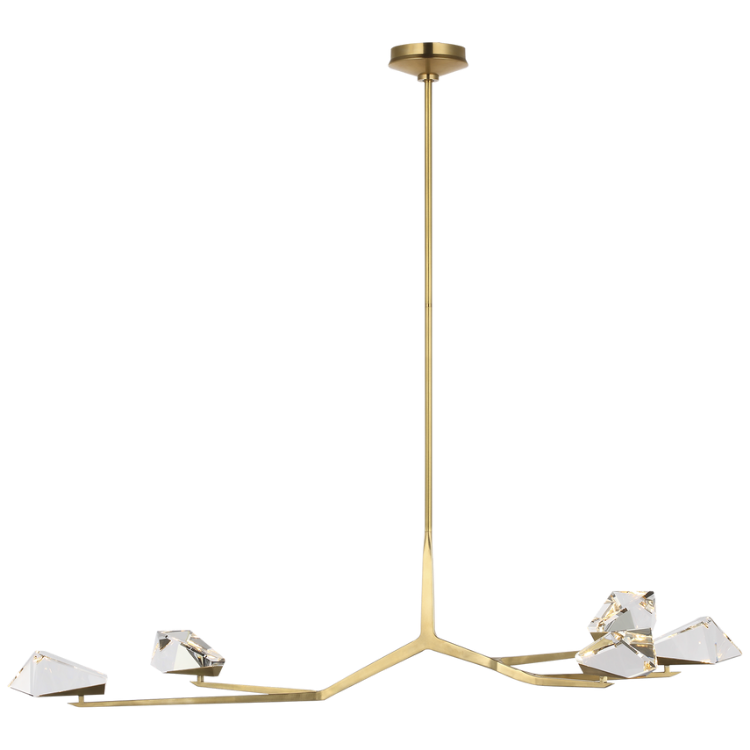Picture of Carraig 53" 5 Light Chandelier in Natural Brass