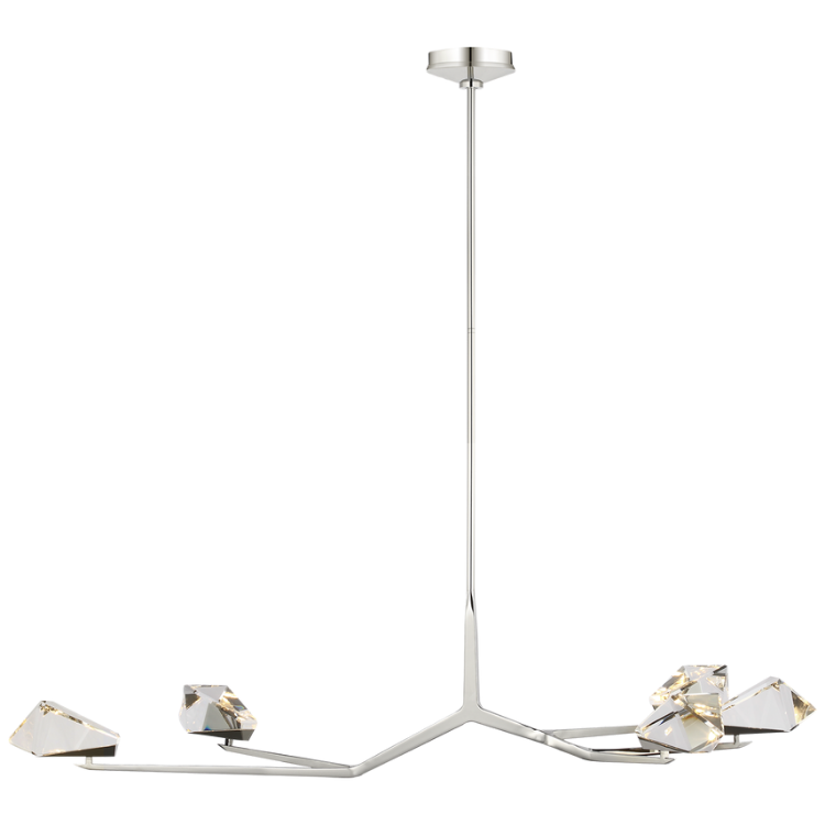 Picture of Carraig 53" 5 Light Chandelier in Polished Nickel